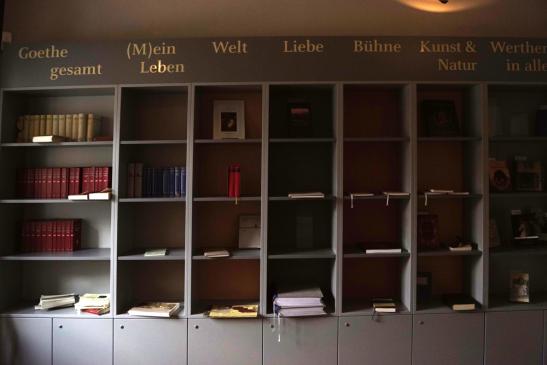 Blick in die Bibliothek Goethes