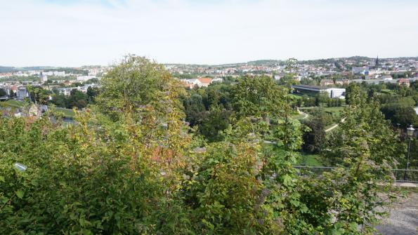 Blick auf Gera vom Schloss Osterstein