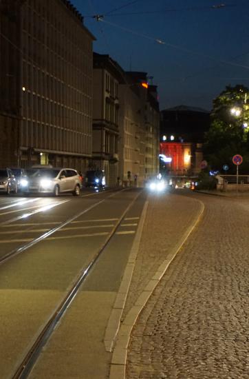 Die Goethestraße mit Blick zum Hauptbahnhof