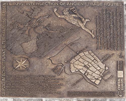 Kreuzung der Handelsstraßen Via Regio und der Via Imperii