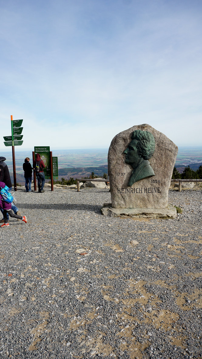 Heinrich-Heine -Denkmal auf dem Brocken