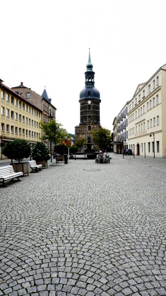 Markt mit Brunnen