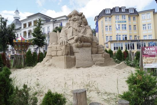 Sandskulptur in Heringsdorf