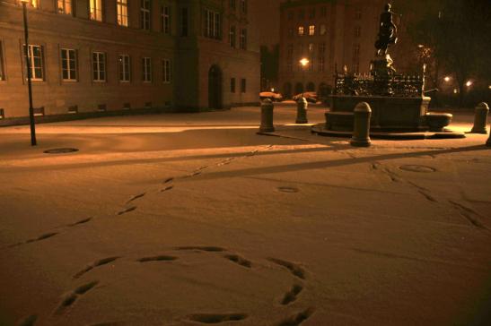 Spuren im Schnee